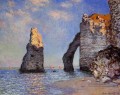 L’aiguille de roche et la porte d’Aval Claude Monet